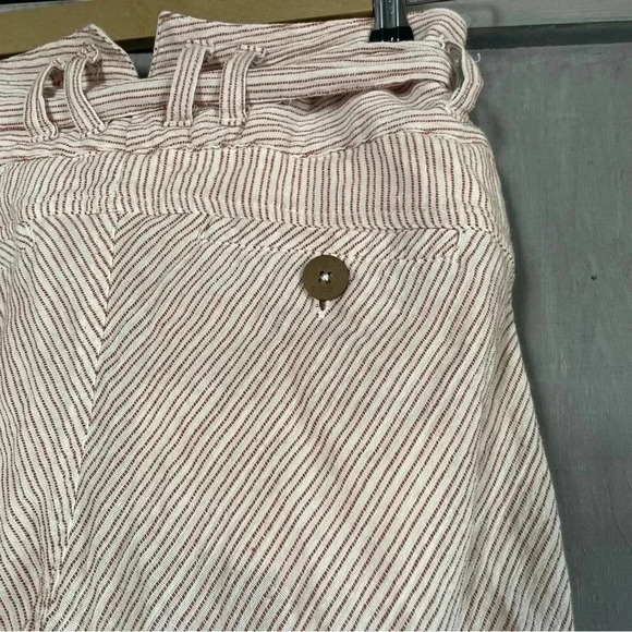 FREE PEOPLE 2 Rumors Yarn Dye Harem Pants in Canvas Combo • Natural Cream - Picture 8 of 16